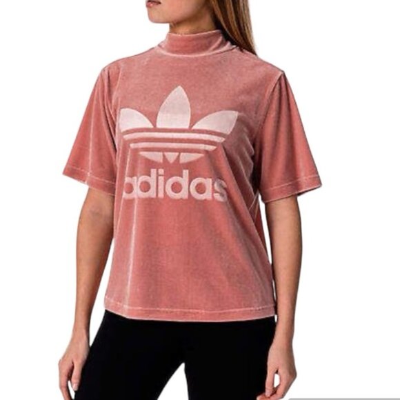 Adidas velvet material top size Large - Picture 1 of 11